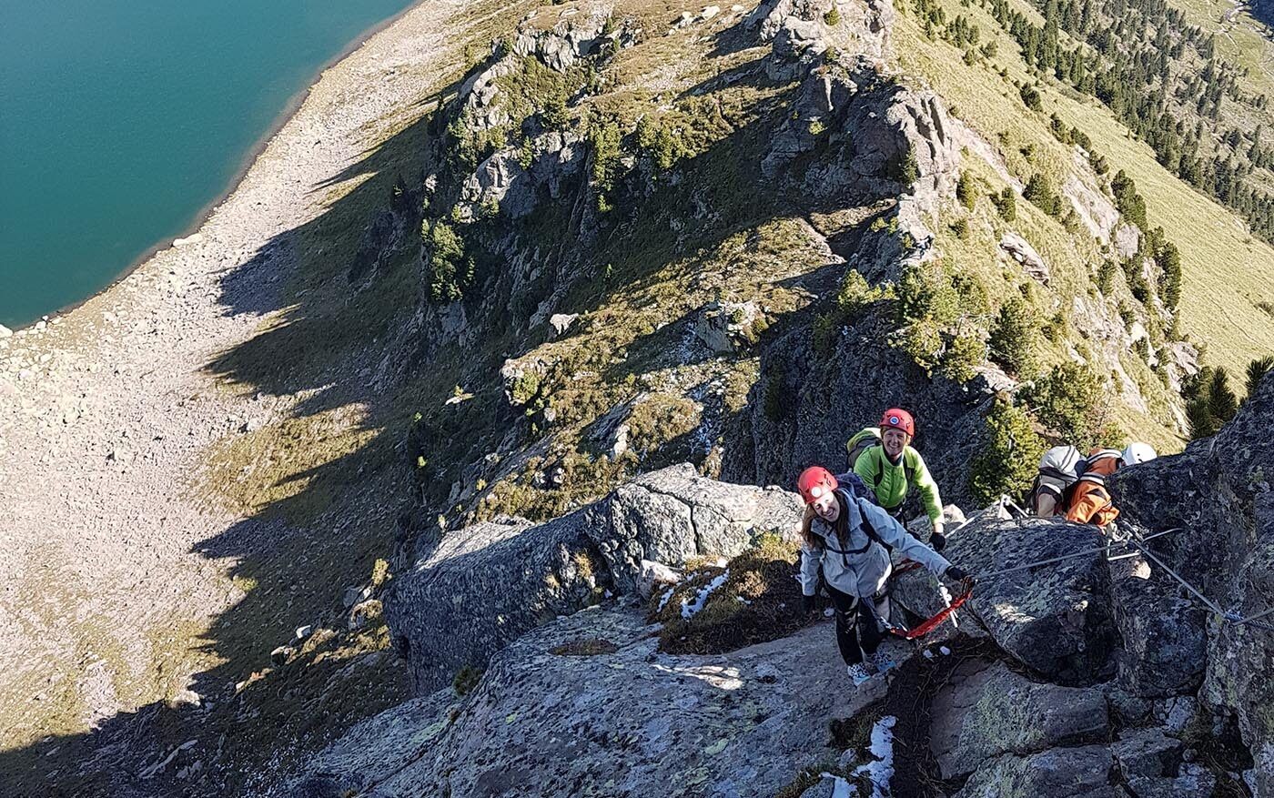 Via ferrata dei Laghi Cermis Skyline