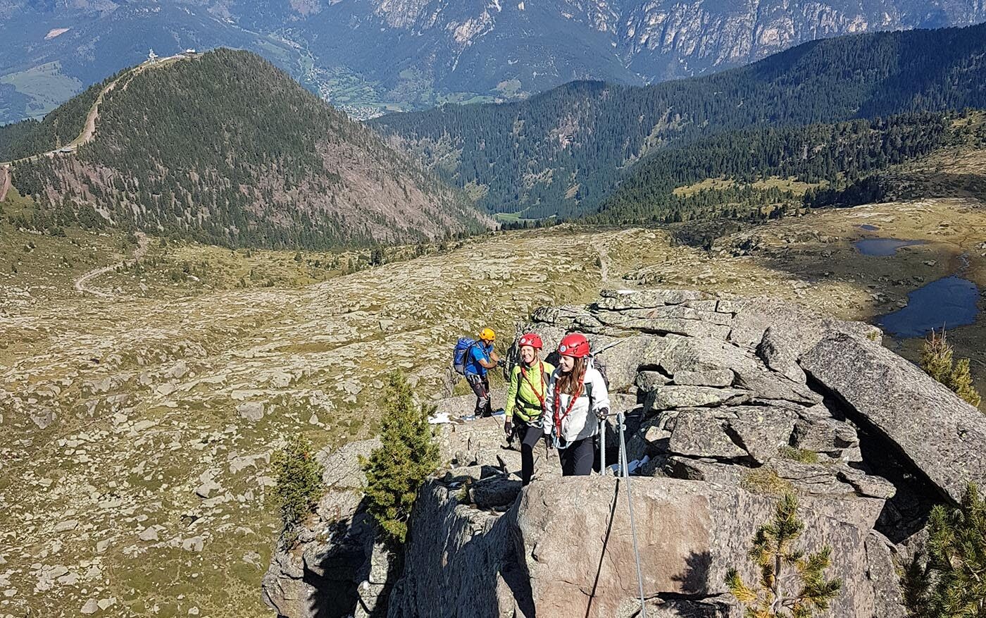 Via ferrata dei Laghi Cermis Skyline