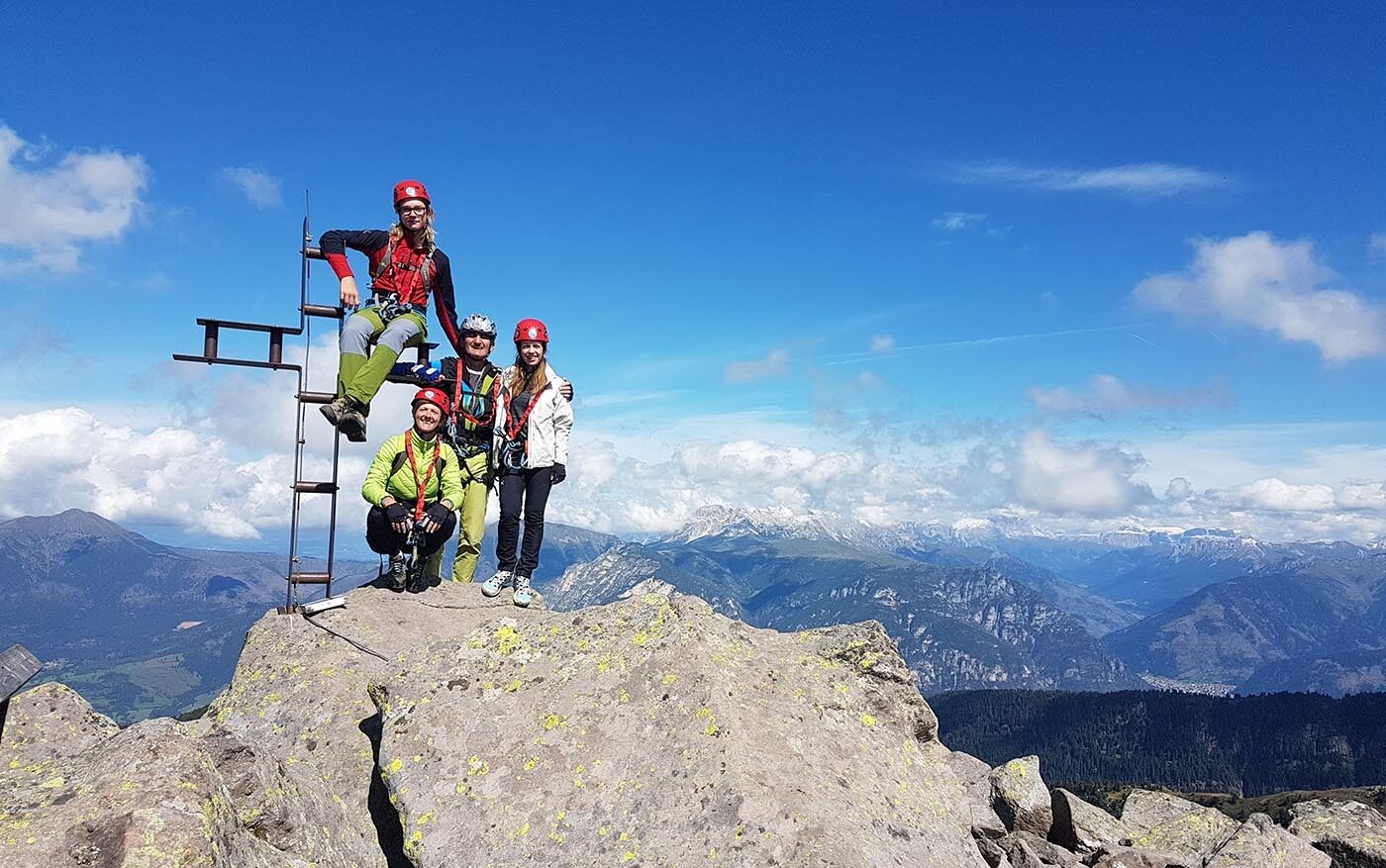 Via ferrata dei Laghi Cermis Skyline